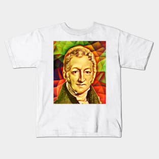 Thomas Robert Malthus Portrait | Thomas Robert Malthus Artwork 15 Kids T-Shirt